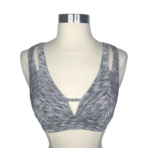BECCA Sundance Split Halter Bikini Top - Gray - Size Small - Picture 3 of 8